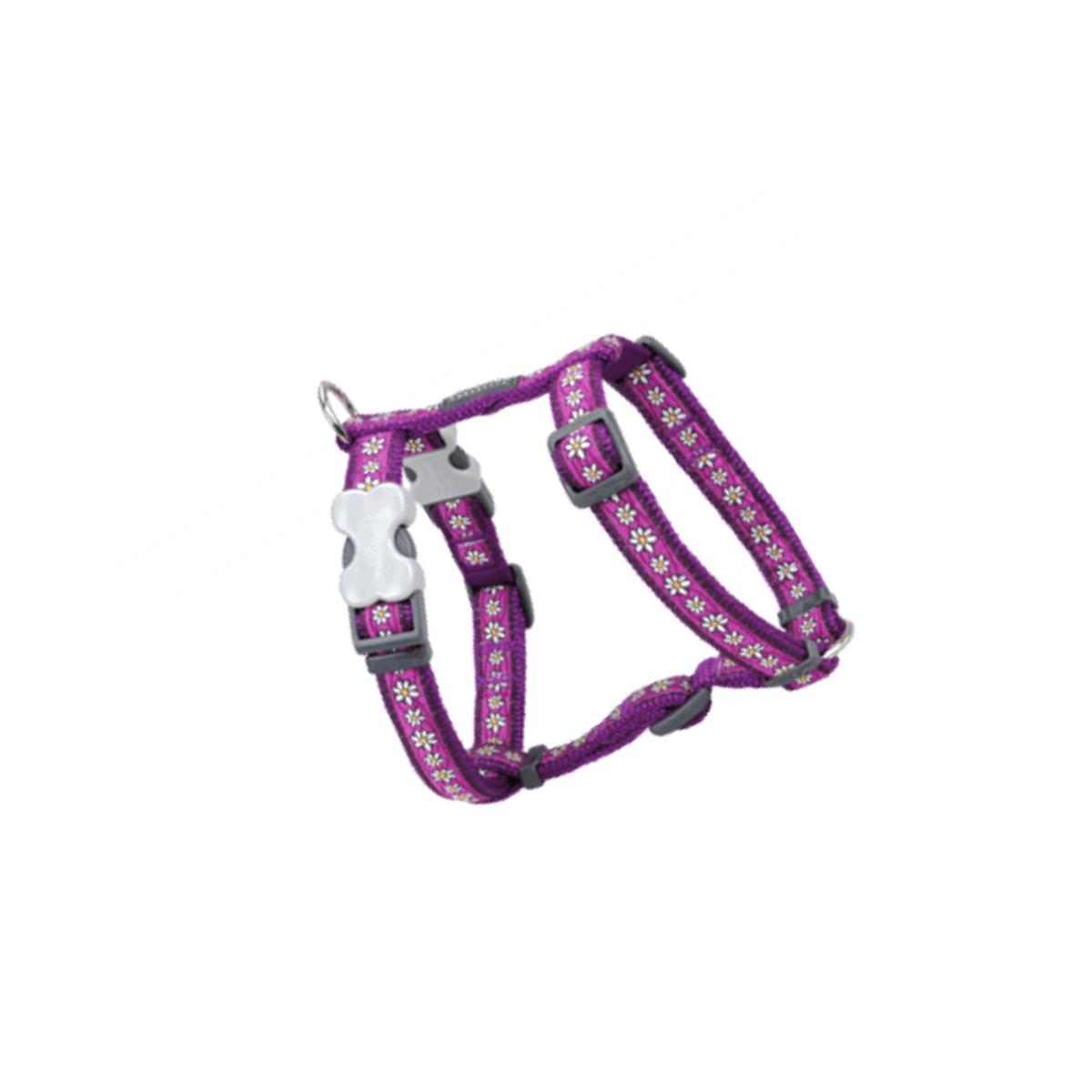 Picture of Red Dingo DH-DC-PU-25 Dog Harness Design Daisy Chain Purple- Large