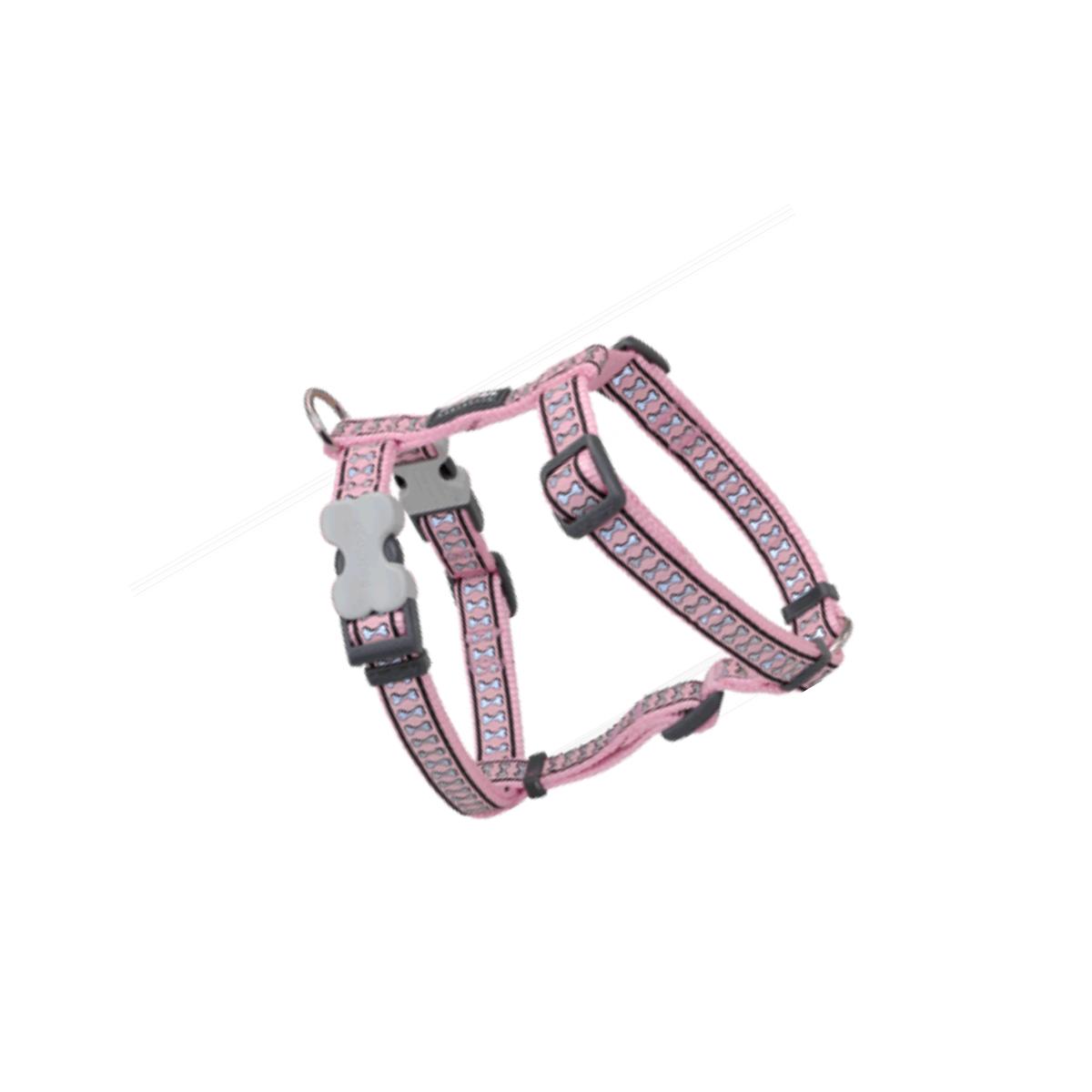 Picture of Red Dingo DH-RB-PK-20 Dog Harness Reflective Pink- Medium