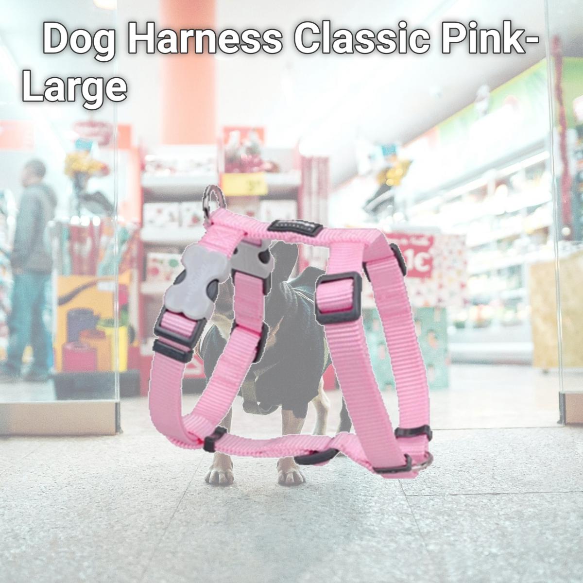 Picture of Red Dingo DH-ZZ-PK-25 Dog Harness Classic Pink- Large