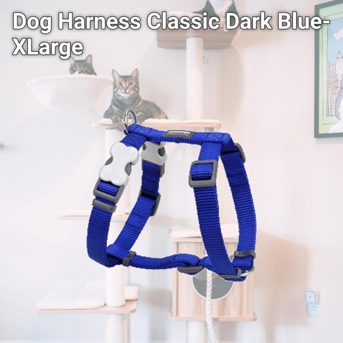 Picture of Red Dingo DH-ZZ-DB-XL Dog Harness Classic Dark Blue- XLarge
