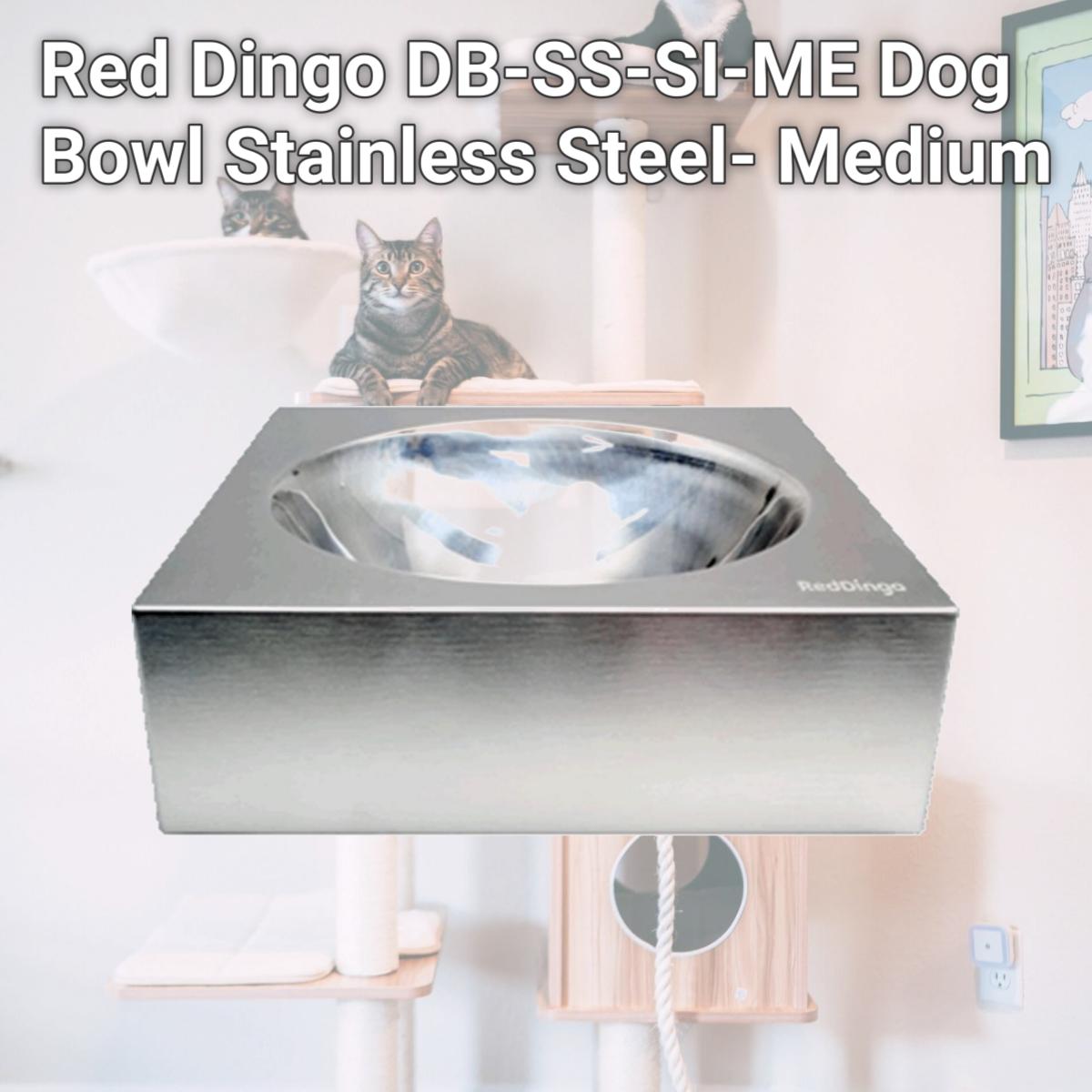 Picture of Red Dingo DB-SS-SI-ME Dog Bowl Stainless Steel- Medium