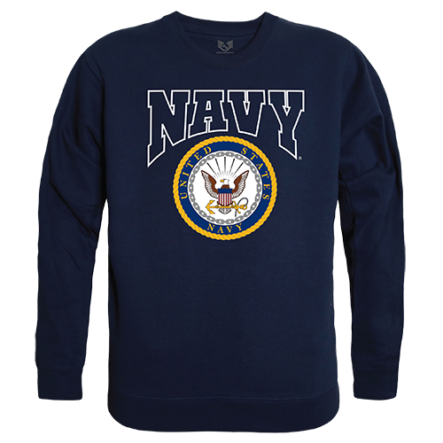 Navy Graphic Crewneck Sweatshirt, Navy - 2XL