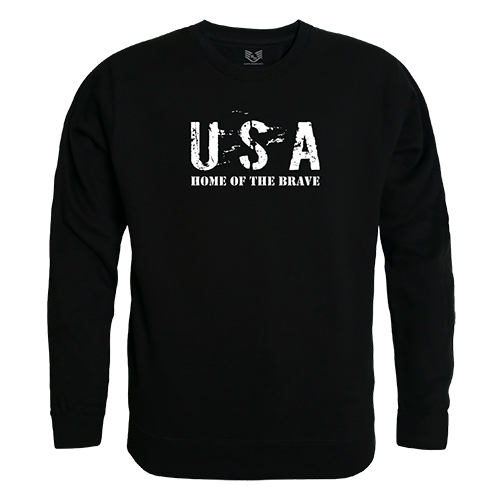 HOT Brave Graphic Crewneck Sweatshirt, Black - Large
