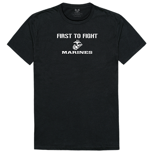 First 1 Military Graphic T-shirts, Black - Medium