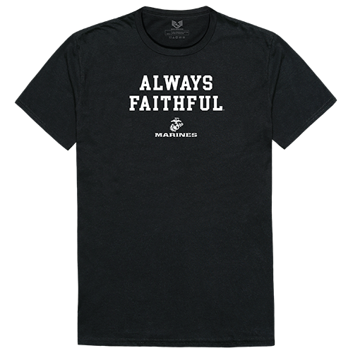 Faithful 1 Military Graphic T-shirts, Black - Extra Large