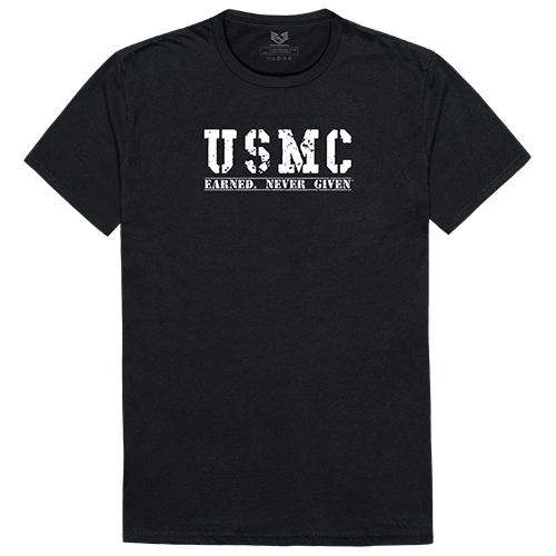 Earned 2 Military Graphic T-shirts, Black - 2XL