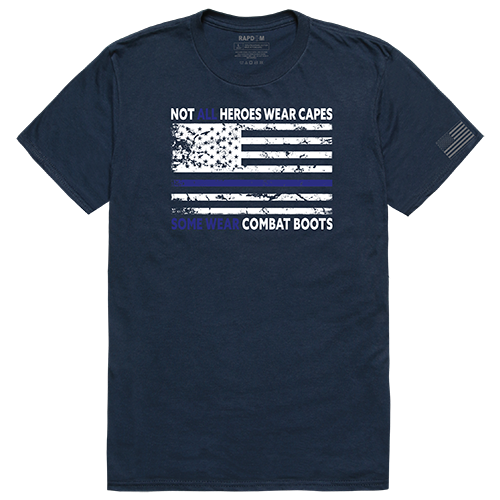 Not All with TBL Tactical Graphic T-shirt, Navy - Medium