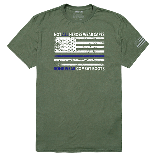 Not All with TBL Tactical Graphic T-shirt, Olive - Small