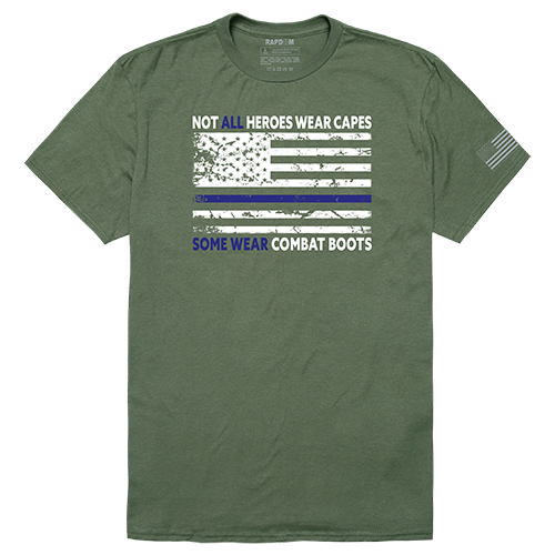 Not All with TBL Tactical Graphic T-shirt, Olive - Large