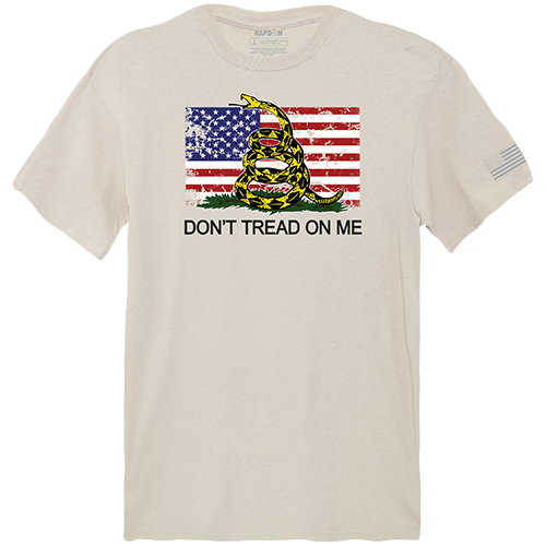 Flag 2 with Gadsden Tactical Graphic T-shirt, Sand - 2XL