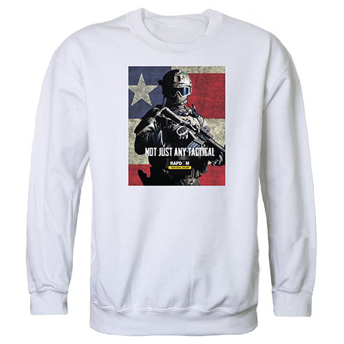Not Just Any Graphic Crewneck Sweatshirt, White - Small