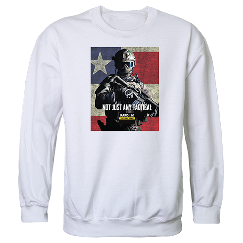 Not Just Any Graphic Crewneck Sweatshirt, White - Medium