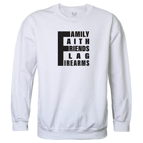 5 Things YDMW 1 Graphic Crewneck Sweatshirt, White - 2XL