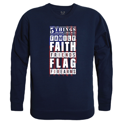 5 Things YDMW 2 Graphic Crewneck Sweatshirt, Navy - Extra Large