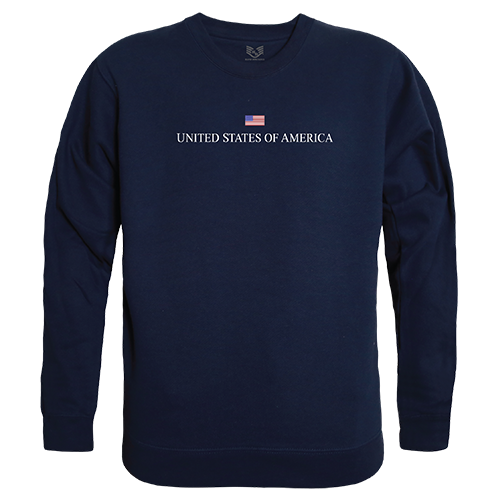 USA Graphic Crewneck Sweatshirt, Navy - Small
