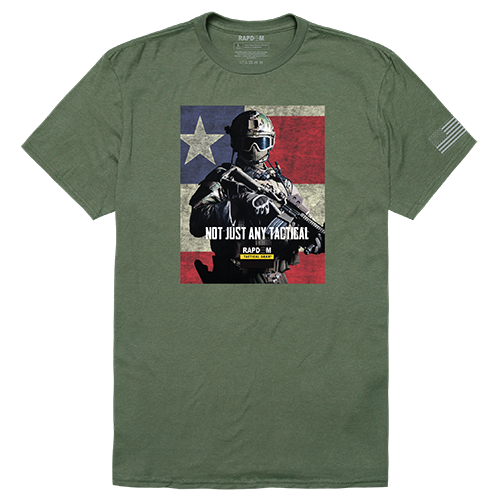 Not Just Any Tactical Graphic T-shirt, Olive - Extra Large