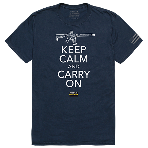 Carry on Tactical Graphic T-Shirts, Navy - Small
