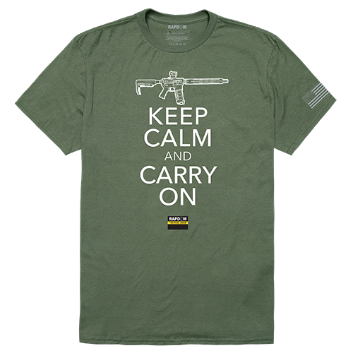 Carry on Tactical Graphic T-Shirts, Olive - Large
