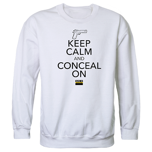 Conceal on Graphic Crewneck Sweatshirt, White - Small