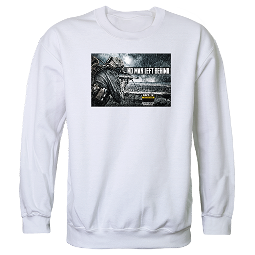 No Men Left Graphic Crewneck Sweatshirt, White - Medium