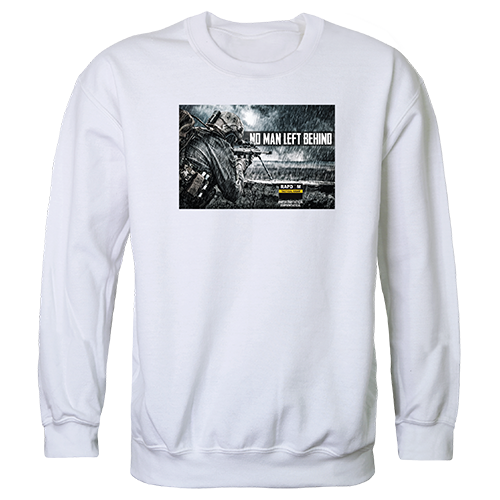 No Men Left Graphic Crewneck Sweatshirt, White - Extra Large