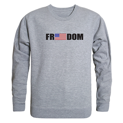 Freedom Graphic Crewneck Sweatshirt, Heather Grey - 2XL