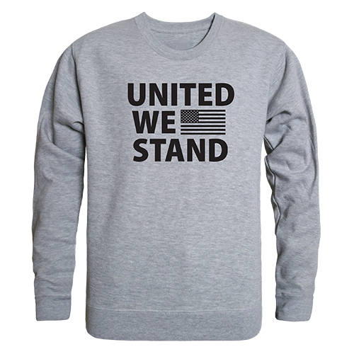 United We Stand Graphic Crewneck Sweatshirt, Heather Grey - Medium