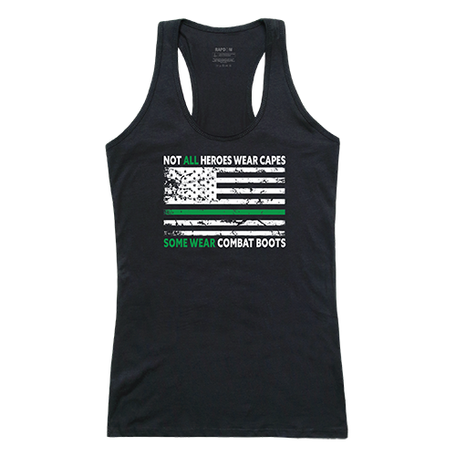 GS1-808-BLK-04 Not All with TGL Women Graphic Tank Top, Black - Extra Large