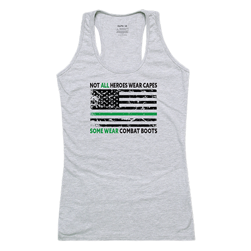 GS1-808-HGY-04 Not All with TGL Women Graphic Tank Top, Heather Grey - Extra Large
