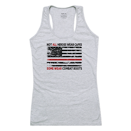 GS1-809-HGY-02 Not All with TRL Women Graphic Tank Top, Heather Grey - Medium