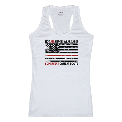GS1-809-WHT-03 Not All with TRL Women Graphic Tank Top, White - Large