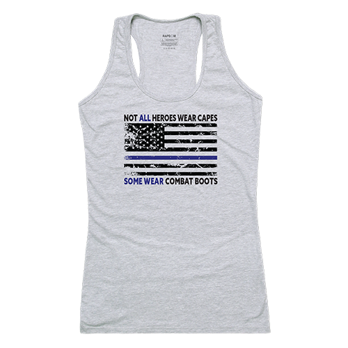 GS1-810-HGY-02 Not All with TBL Women Graphic Tank Top, Heather Grey - Medium