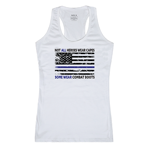 GS1-810-WHT-01 Not All with TBL Women Graphic Tank Top, White - Small