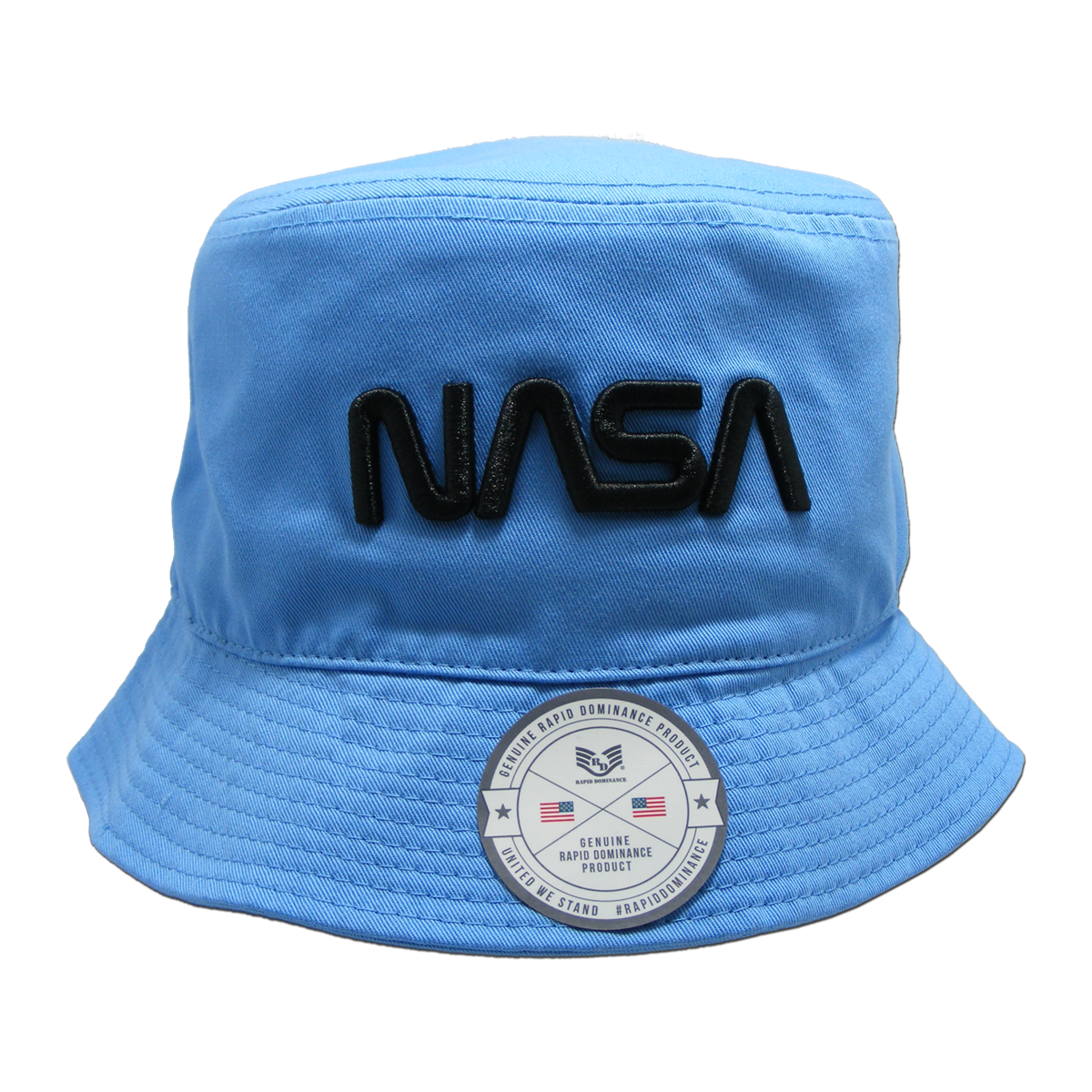 Worm NASA Relaxed Bucket Hat, Sky - Small & Medium