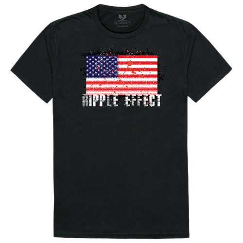Ripple Effect Relaxed Graphic T-shirt, Black - Extra Large