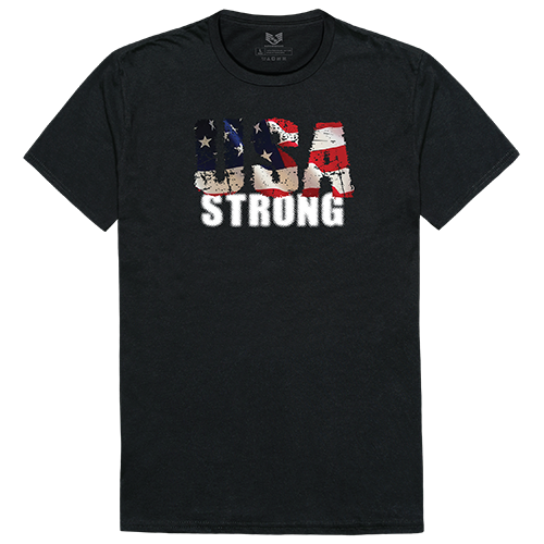 USA Strong 1 Relaxed Graphic T-shirt, Black - Large