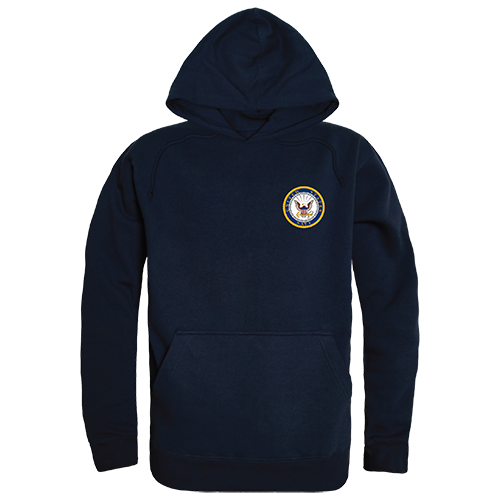 USN Emblem Graphic Pullover Sweatshirt, Navy - Medium
