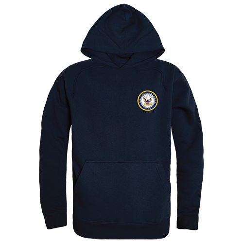USN Emblem Graphic Pullover Sweatshirt, Navy - Large