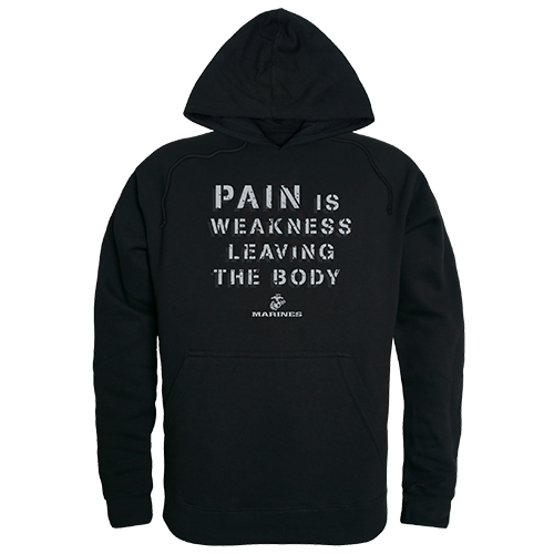 Pain Graphic Pullover Sweatshirt, Black - 2XL