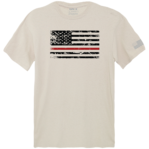 Thin Red Line Tactical Graphic T-shirt, Sand - Small