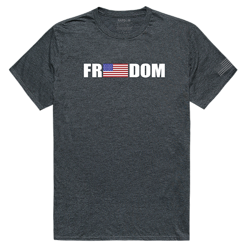 Freedom Tactical Graphic T-shirt, Heather Charcoal - Small
