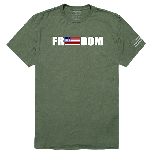 Freedom Tactical Graphic T-shirt, Olive - Extra Large