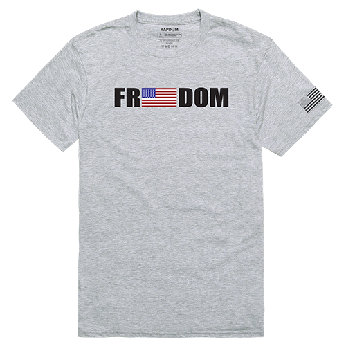 Freedom Tactical Graphic T-shirt, Heather Grey - Large