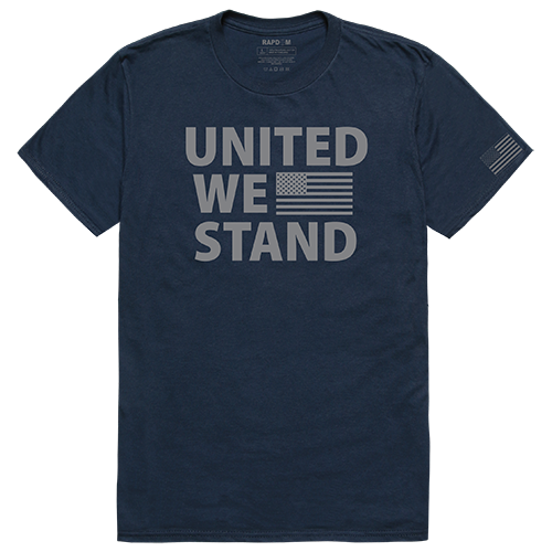 United We Stand Tactical Graphic T-shirt, Navy - Medium