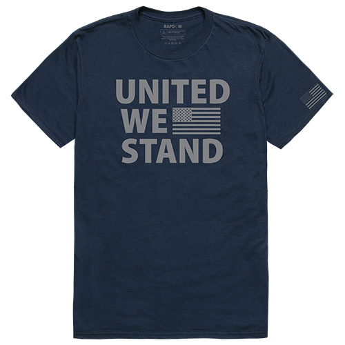United We Stand Tactical Graphic T-shirt, Navy - 2XL