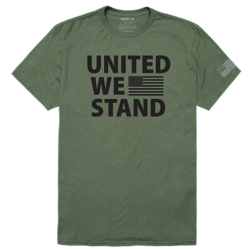 United We Stand Tactical Graphic T-shirt, Olive - Large