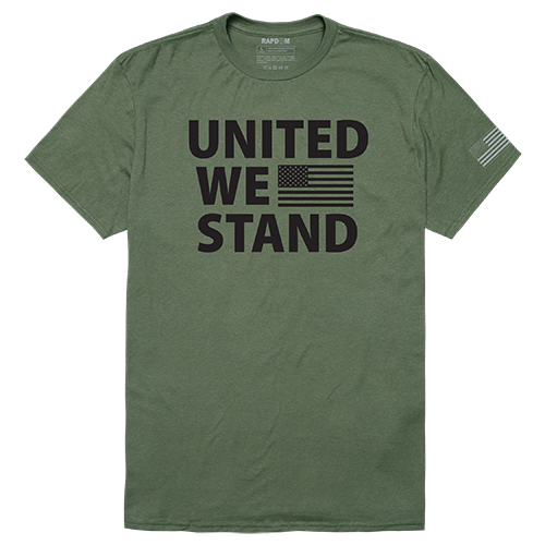 United We Stand Tactical Graphic T-shirt, Olive - Extra Large