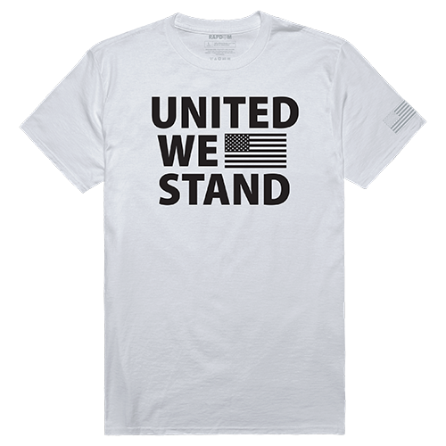 United We Stand Tactical Graphic T-shirt, White - Extra Large