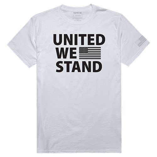 United We Stand Tactical Graphic T-shirt, White - 2XL