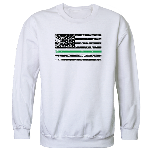 TGL Flag Graphic Crewneck Sweatshirt, White - 2XL